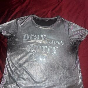 Zella Silver Graphic Tee